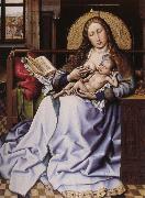 Robert Campin Maria with the child framfor hard Germany oil painting artist